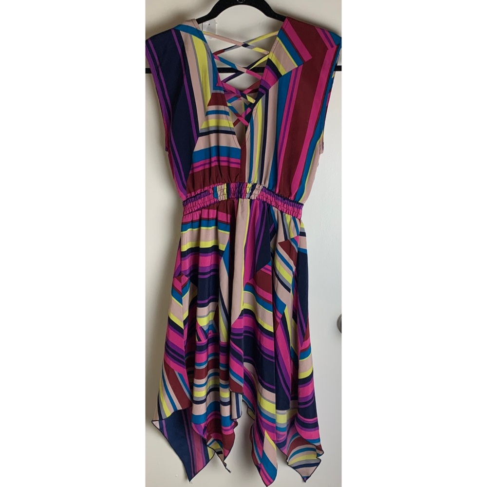 FIRE AND ICE AND NOTHING NICE! STRIPED FIRE DRESS - Picture 2 of 9